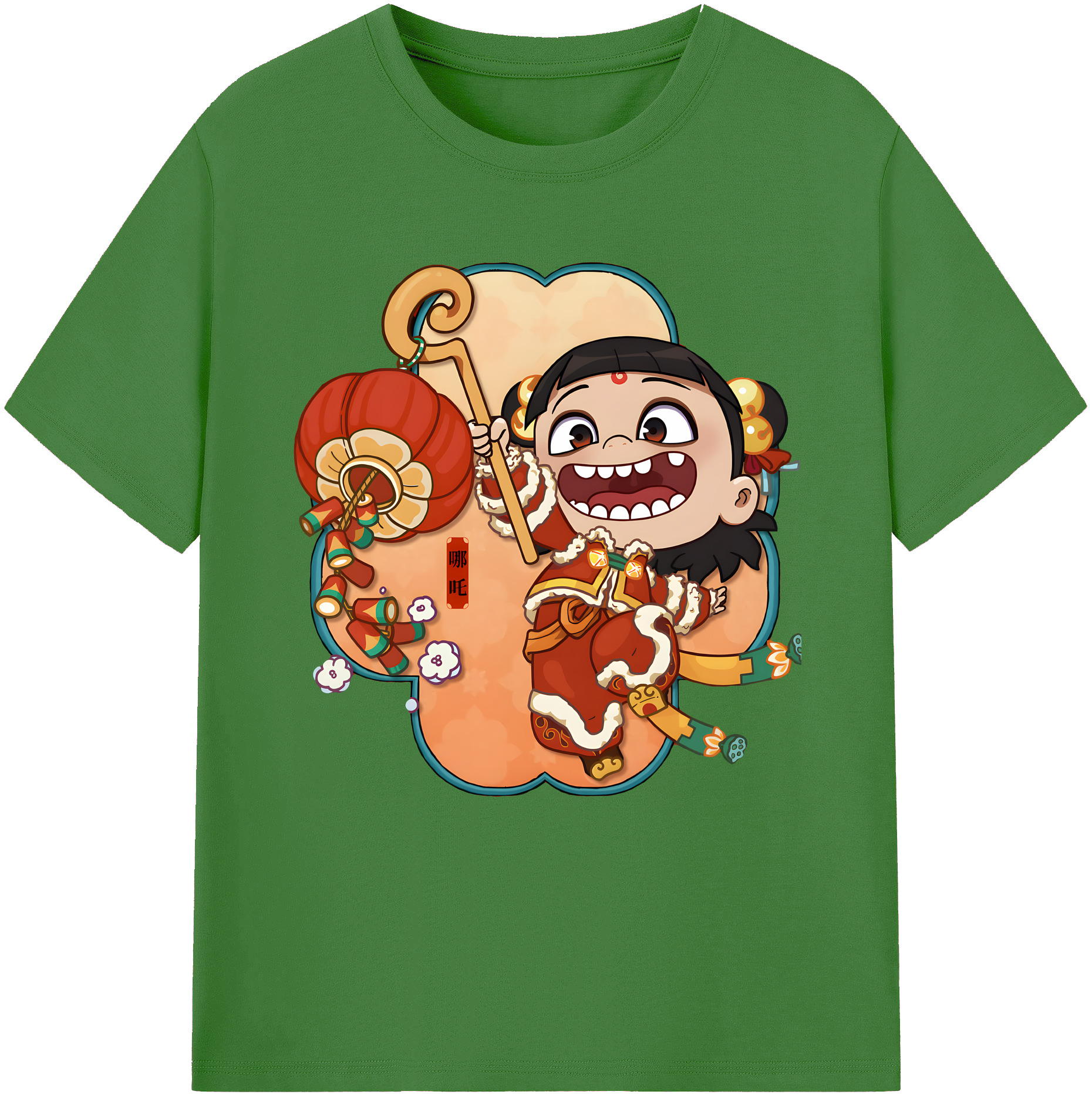 （画像用） Ne Zha 2 ナタ 魔童の大暴れ レディースカジュアルプリントTシャツ（綿100％）